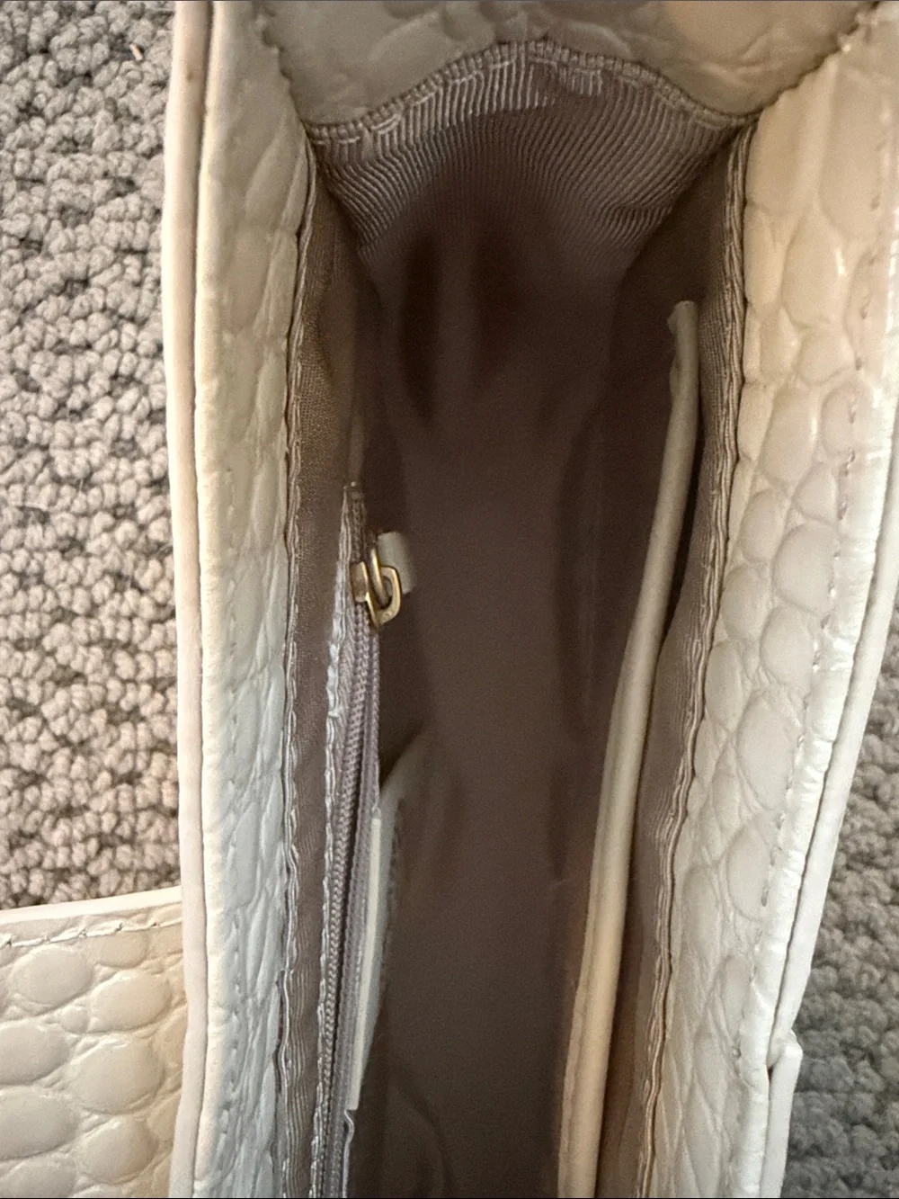 Vince Camuto Croc-Embossed Mini Shoulder Bag with Gold Hardware - Picture 6 of 8